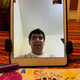Dylan on his mother's iPad